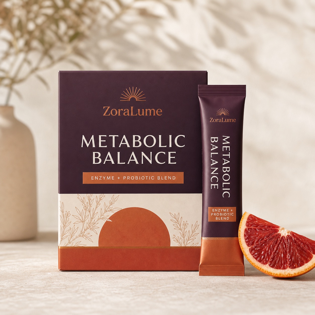 ZoraLume Metabolic Balance box and sachet